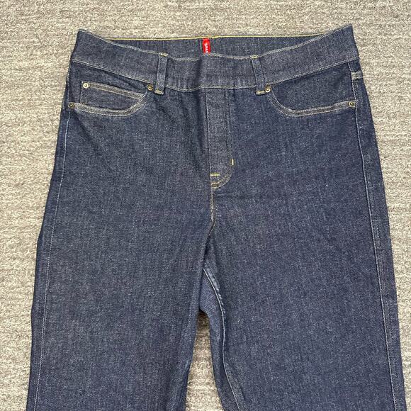 SPANXshape Spanx EveryWear Kick Flare Jeans Women XL Raw Indigo Dark Wash Denim - Picture 3 of 13